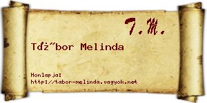 Tábor Melinda névjegykártya